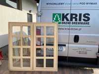 Okno drewniane ze szprosami 140x140 Dostawa cała Polska
