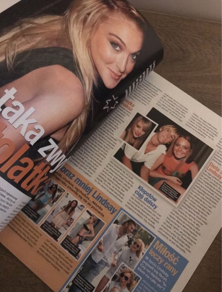 Gazeta twist 2005 bravo linday lohan y2k lata 90 nastolatki wycinki