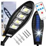 LAMPA Solarna Latarnia Uliczna 168 LED HALOGEN Reflektor Czujnik PILOT