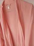 Szlafrok ze 100% lnu  Len H&M rozowy letni L XL
