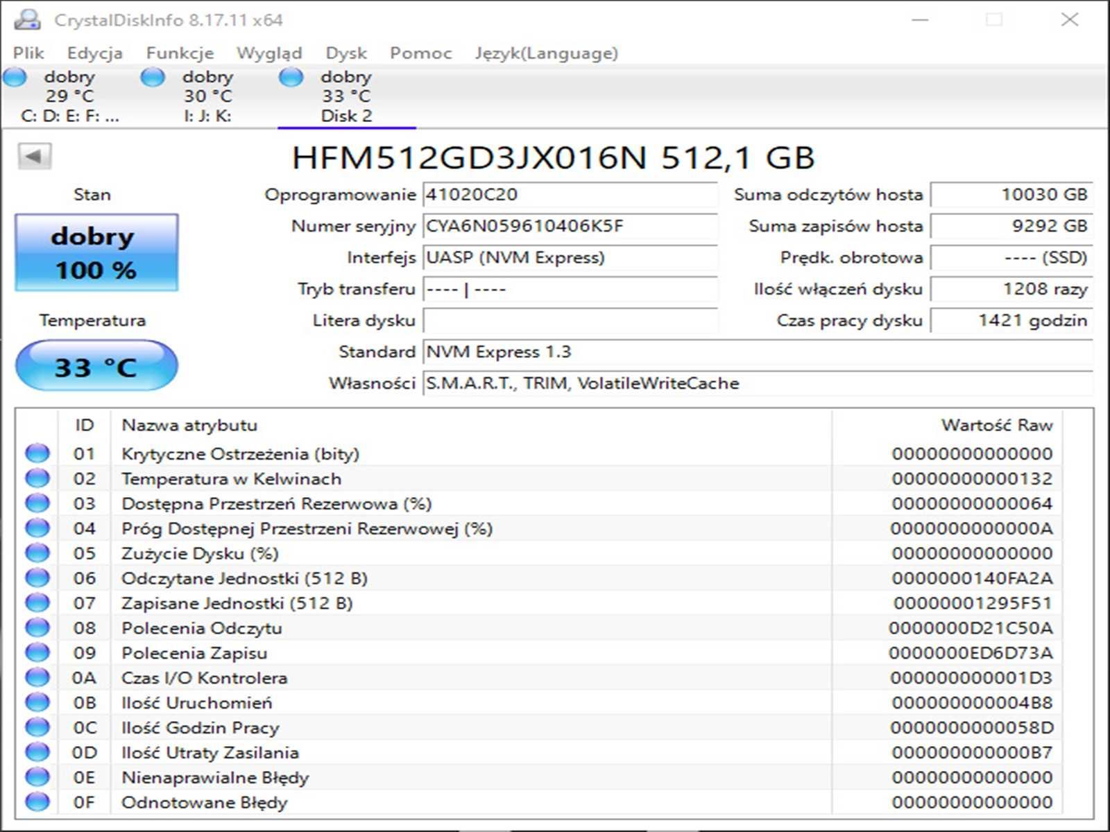 SSD M2 PCie 512GB HyniX