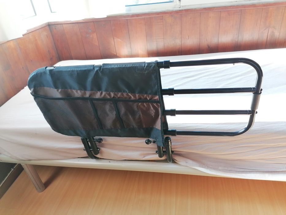 Grade para Cama de Adultos Ajustável com Bolsos