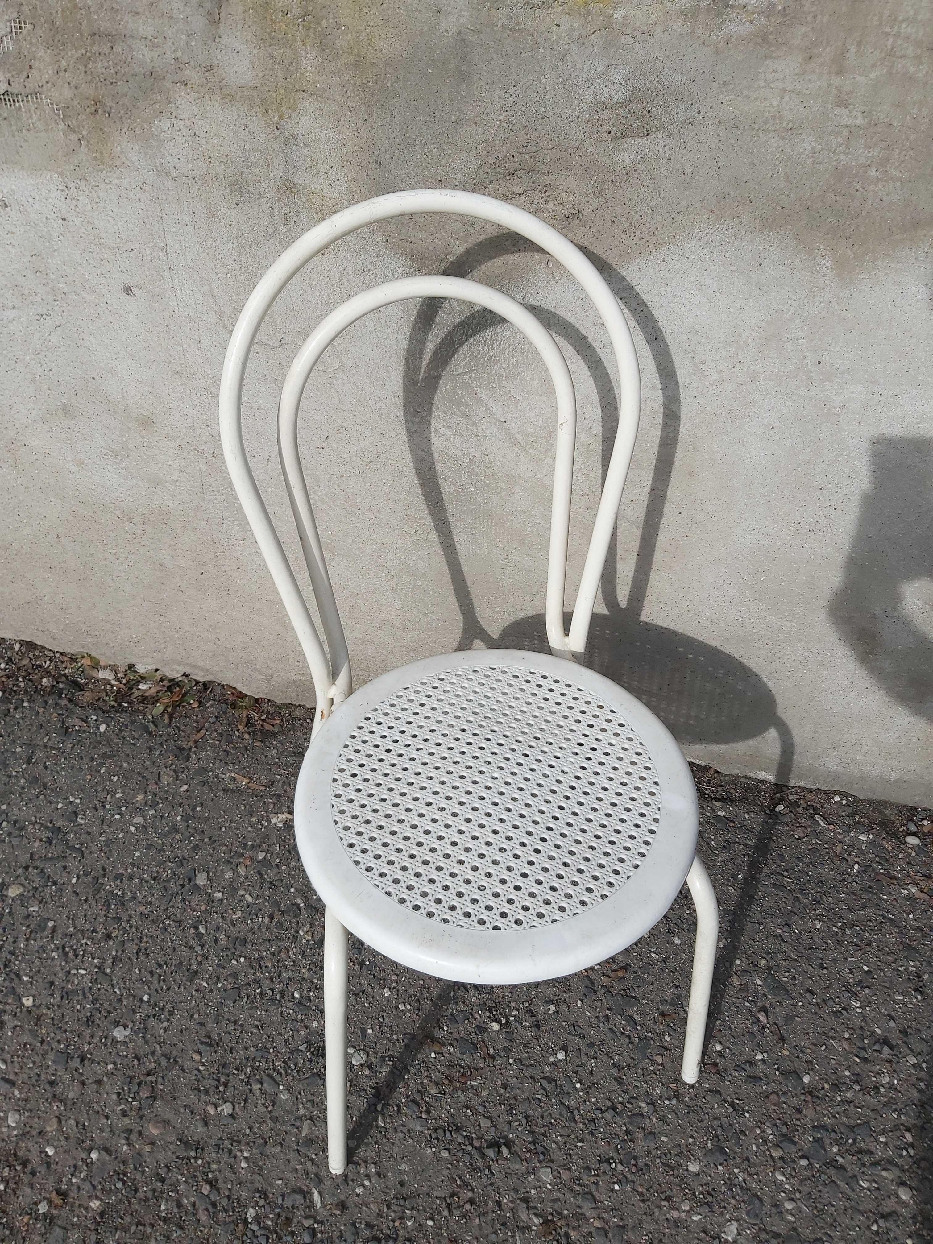 Krzesło, Bistro, biały, do ogrodu, na dzialke