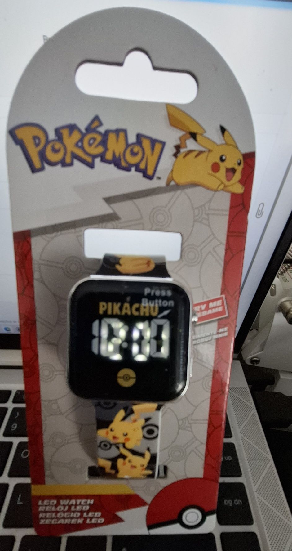 Relógio Digital Pokemon