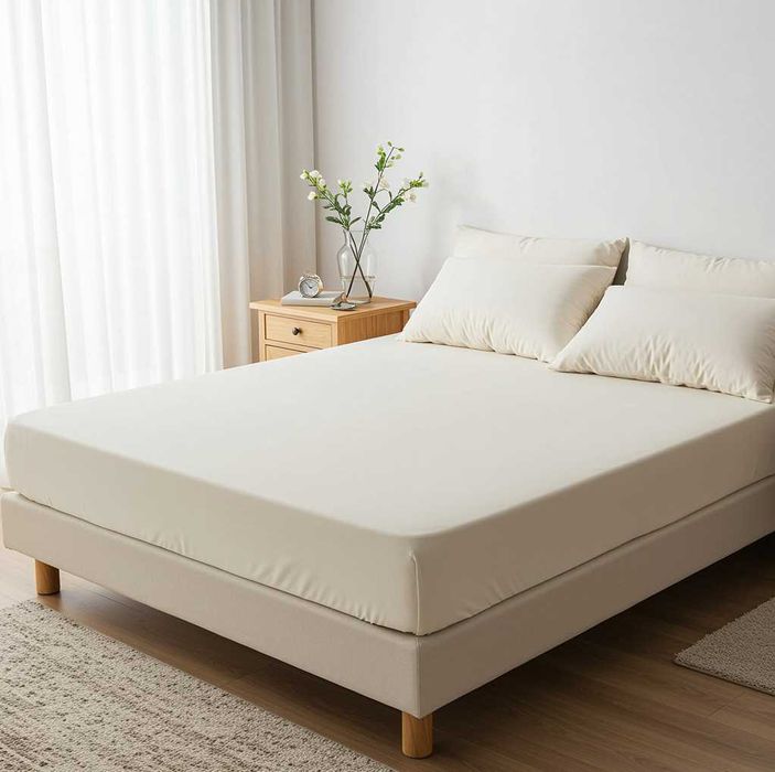 Prześcieradło z gumką satyna w rozmiarze 180x200 różne kolory