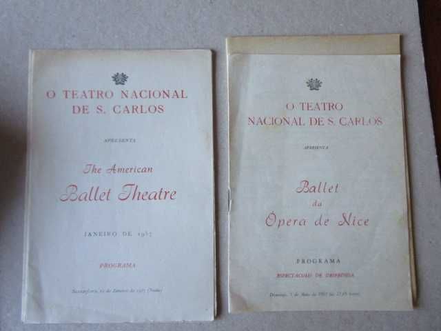 programas antigos ballet  Royal Ballet et