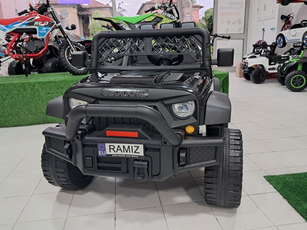 Carro elétrico criança jipe wrangler 2 lugares 24v