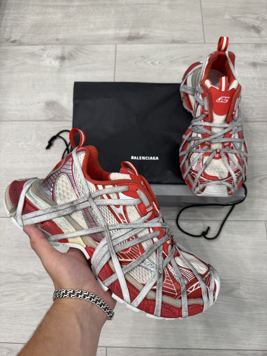 кроссовки Balenciaga 3XL Extreme Laced Red Sneakers 42 43