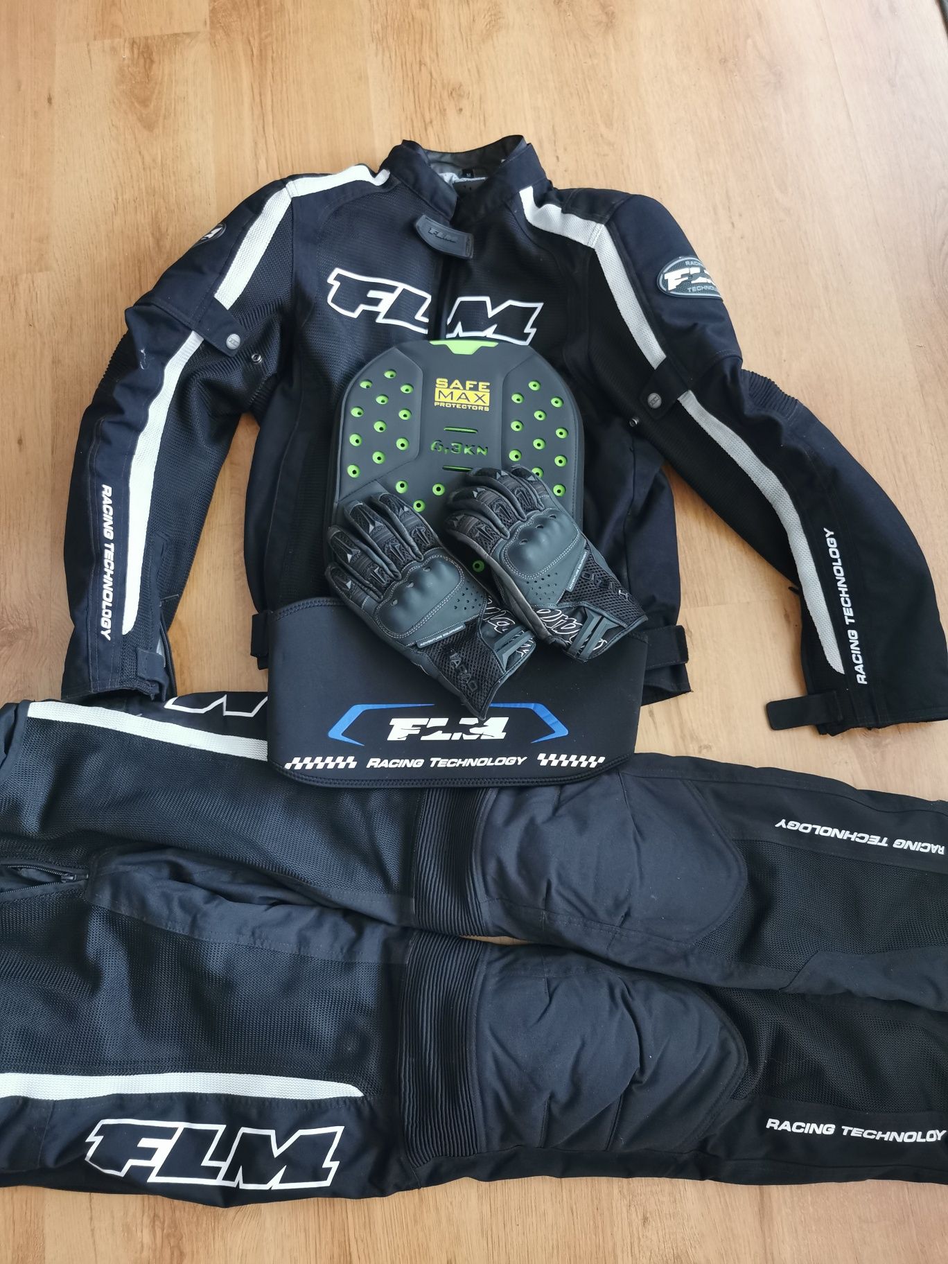Kombinezon motocyklowy tekstylny FLM 2-częściowy roz. M