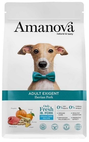 Hipoalergiczna karma dla psa Amanova - 68% WIEPRZOWINA IBERYJSKA 10kg