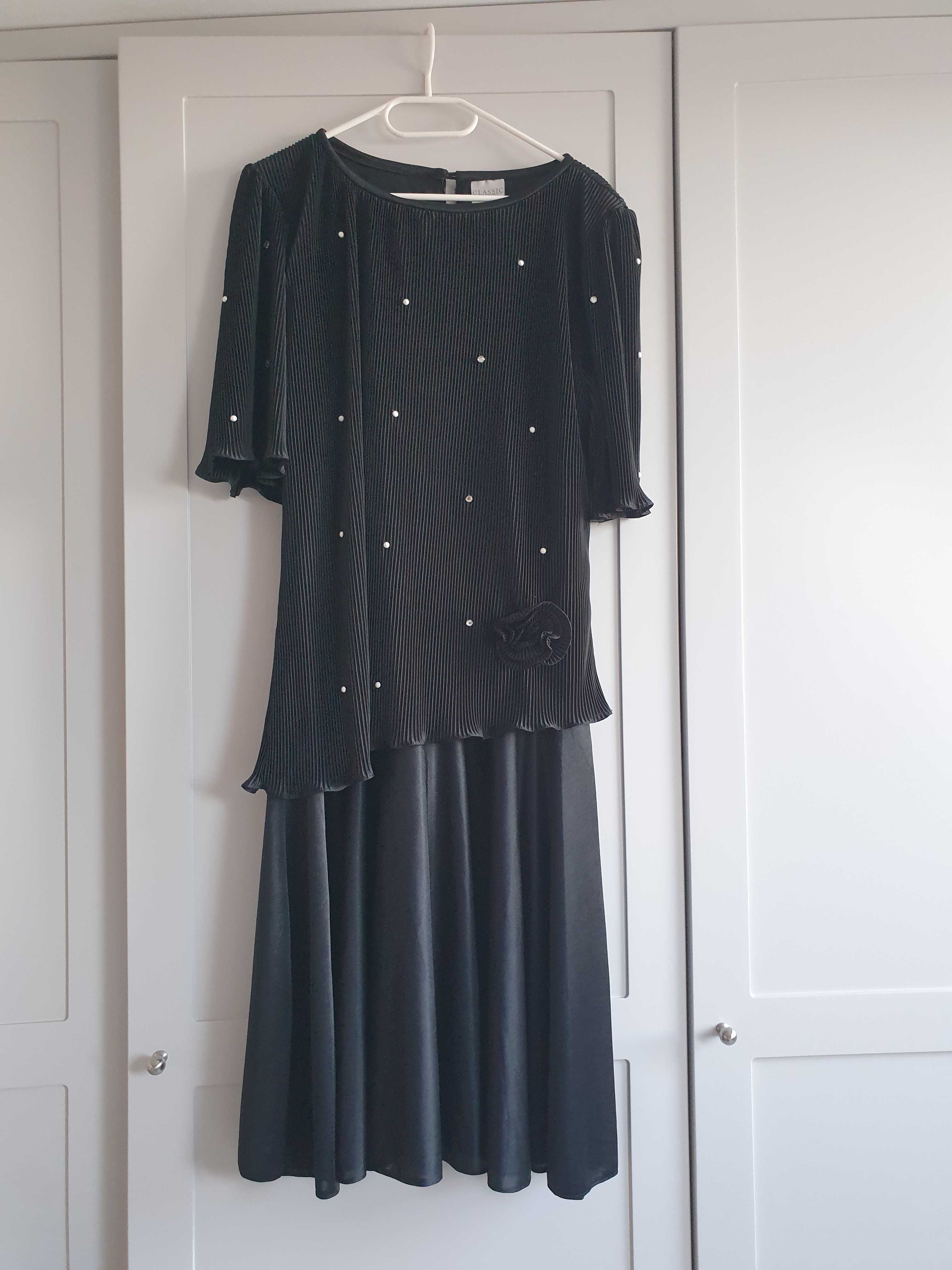 Czarna sukienka w stylu lat 20-tych retro vintage Classic  44 46