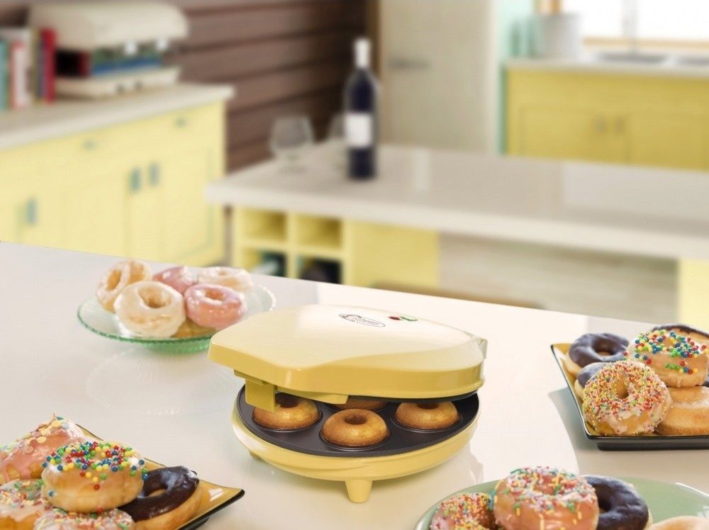Тостер для пончиків Bestron ADM218SD, апарат для випікання пончиків