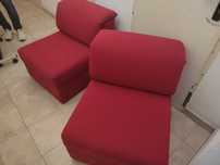 2 Sofás Poltronas vermelhas