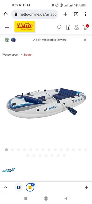 Ponton na 4 osoby 3.20długi