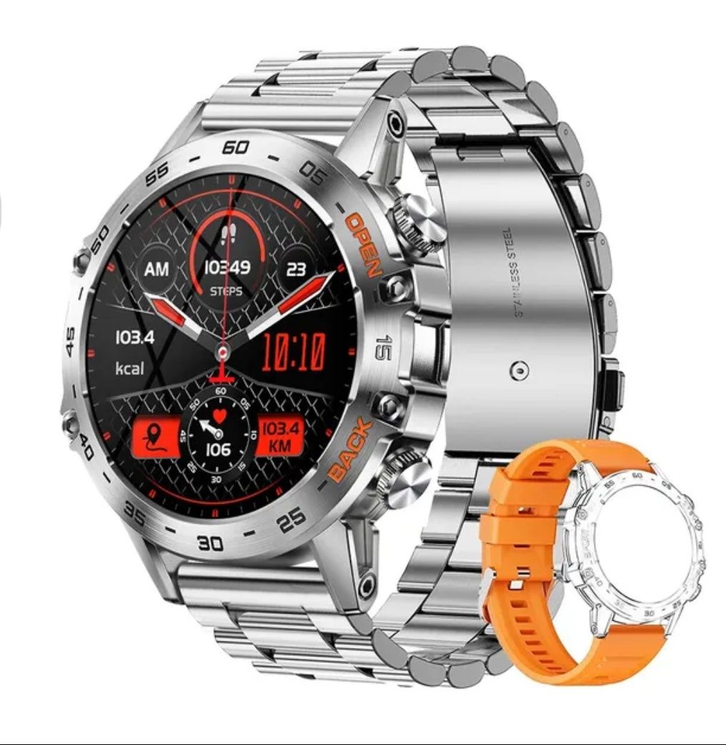 Смарт часы,GPS,Amoled,ip68,нержавеющая сталь.