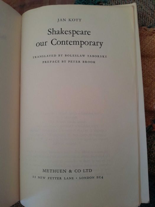 Shakespeare our contemporany
