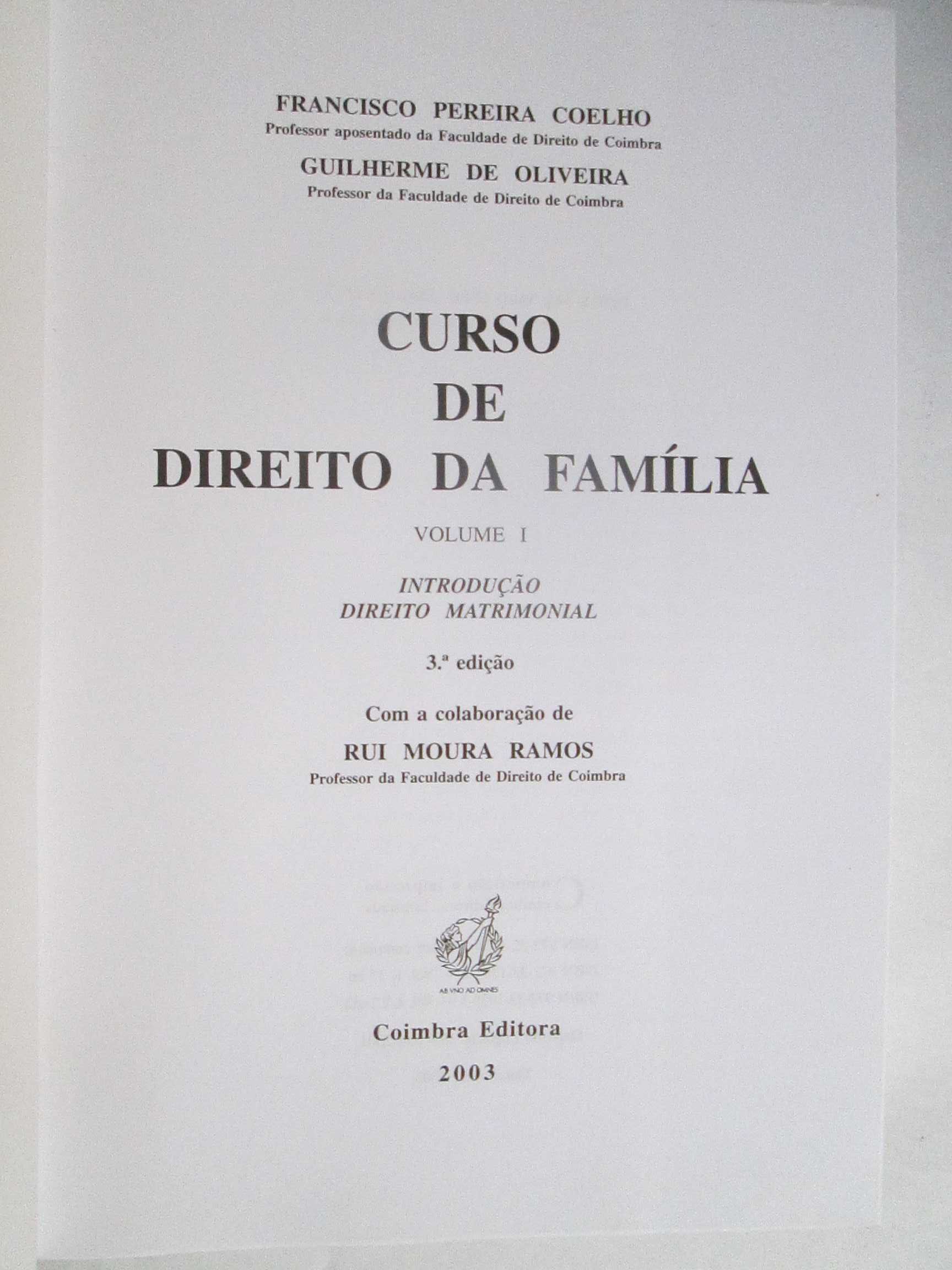 Curso de Direito da Família - Introdução e Direito Matrimonial