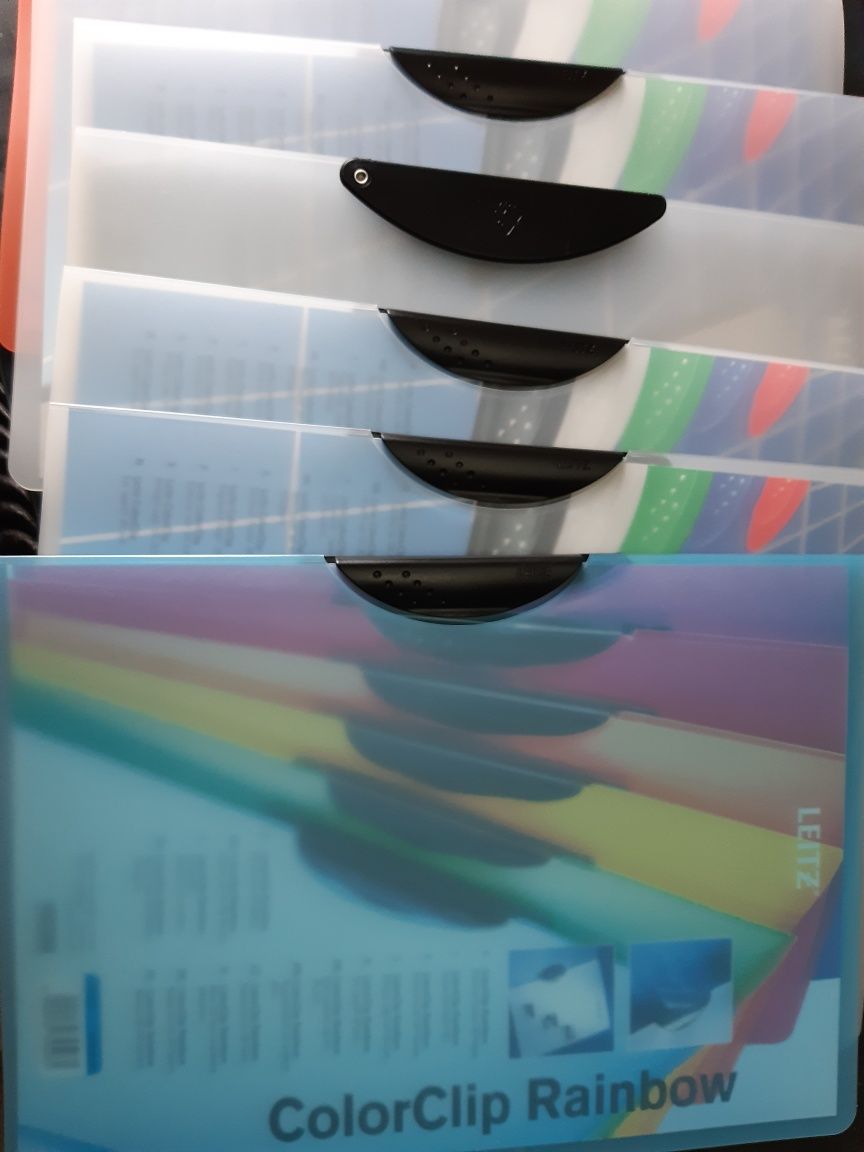 Conjunto de classificadores / capas com clip Colorclip da Leitz
