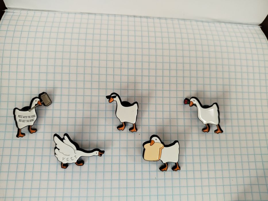 Шпилька Гуси шпильки заколки гусак, агресія, страх, добро