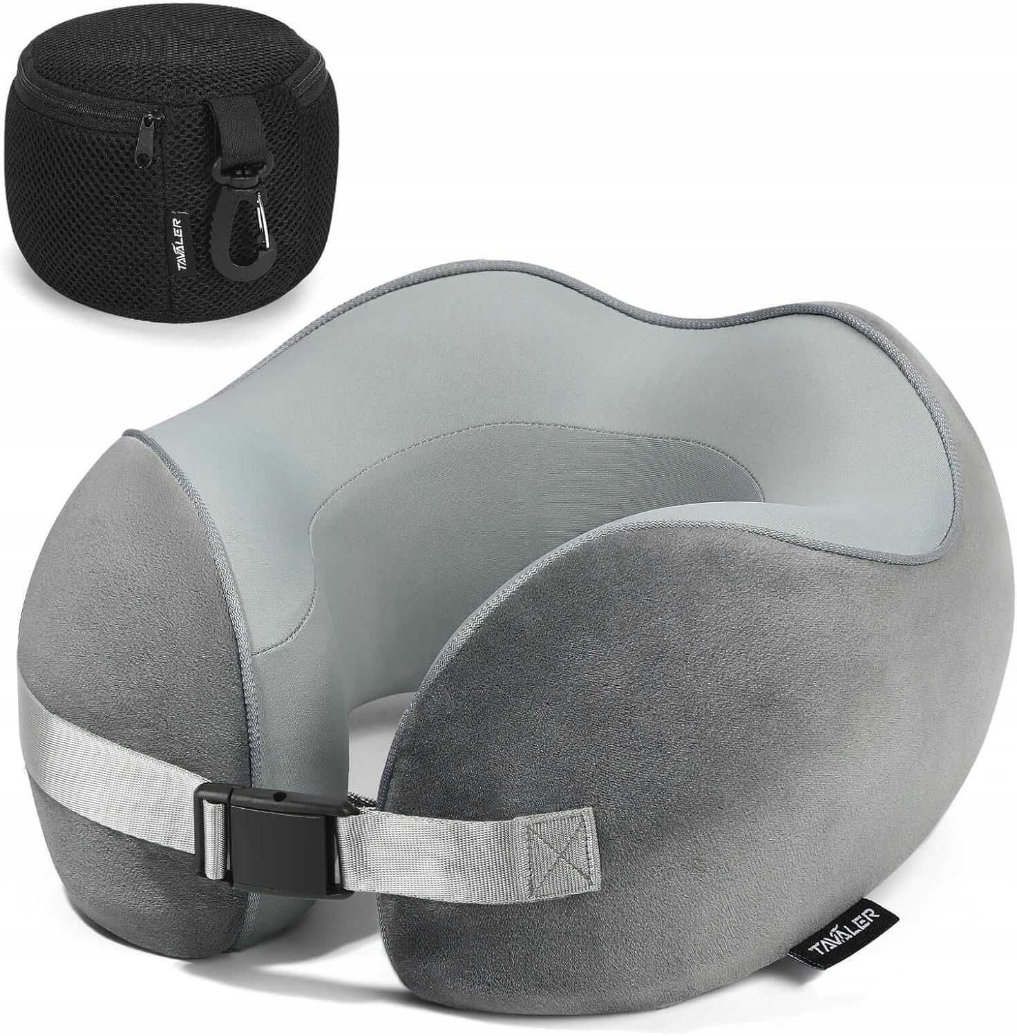 Poduszka Podróżna na Szyje Oddychająca Ergonomiczna Pianka 25x23cm