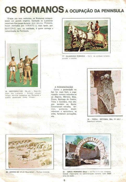 História de Portugal - Album de 330cromos de 1977