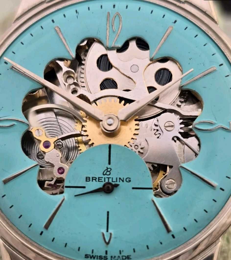 Zegarek męski Breitling Turkusowy Ciekawy Projekt