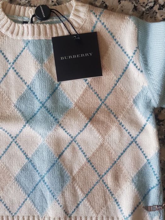 Camisola Malha Bébé  BURBERRY - 6 Meses - NOVA