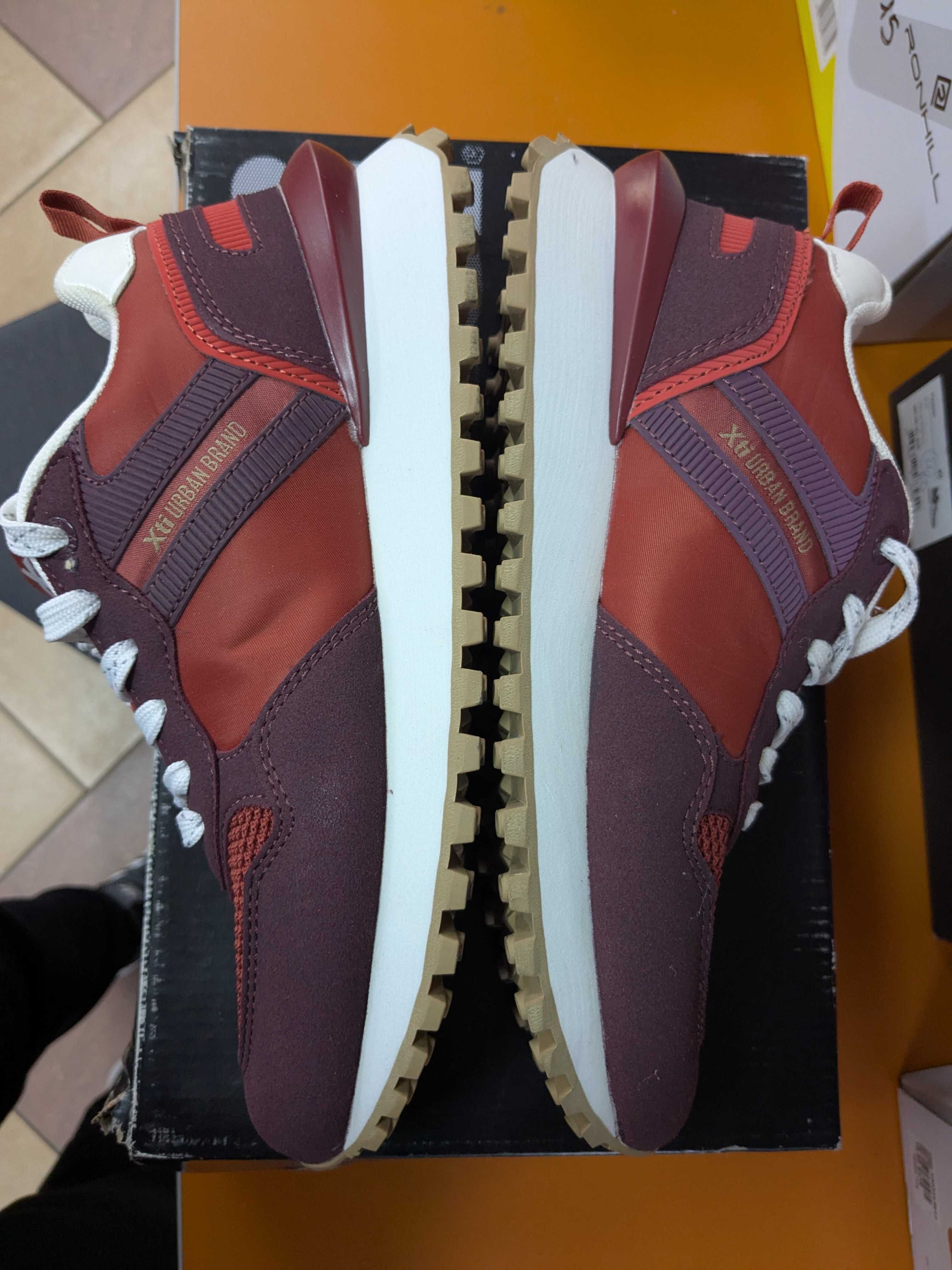 Xti Sneakersy buty sportowe bordowe rozm. 40