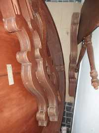 Mesa de madeira redonda 1.20cm com acrescento de 40cm