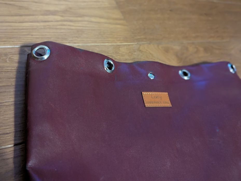 Torba bordowa duża bez paska