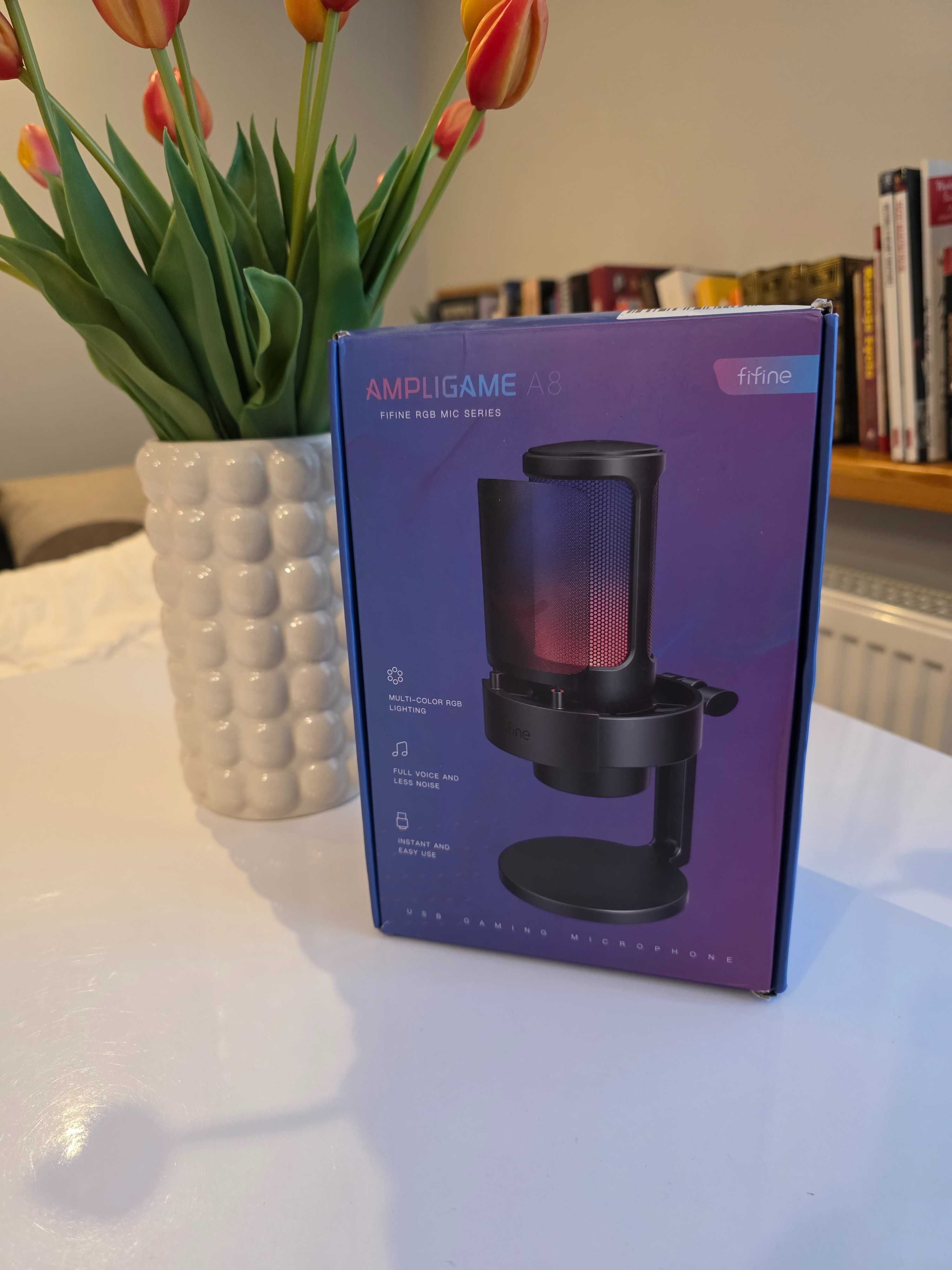 Mikrofon Kardioidalny Fifine A8 RGB Czarny