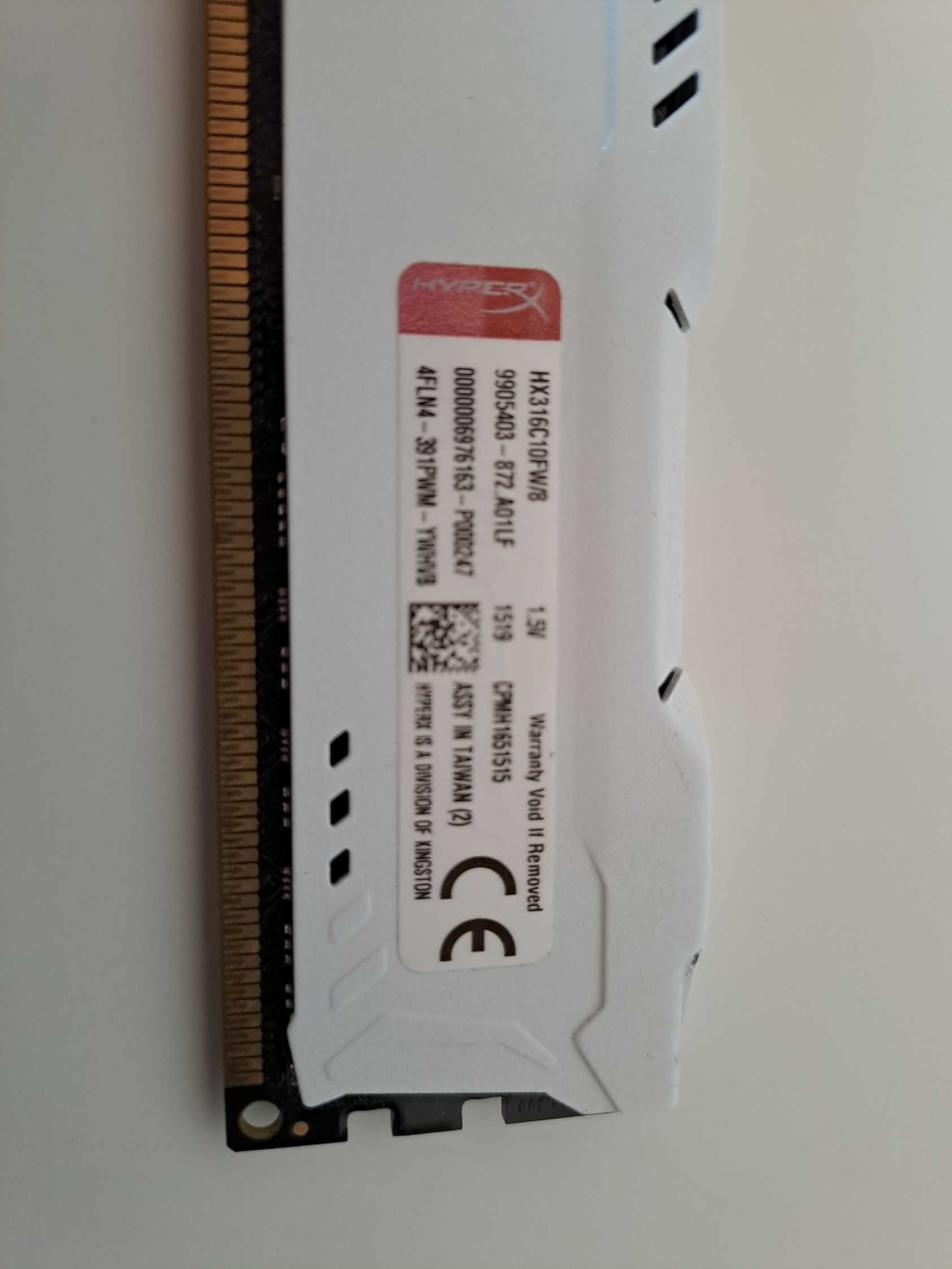 Ram 8GB DDR3 Kingston HyperX Fury para Desktop PC