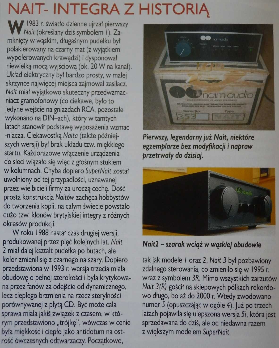 Naim Nait 3R - wzmacniacz z pilotem
