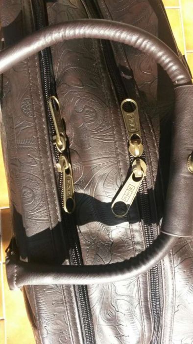 Mala de viagem castanha MSK