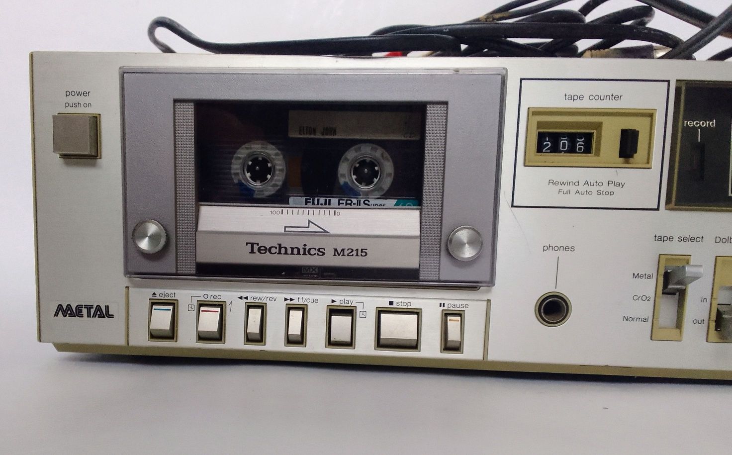 Gravador de cassetes Technics M215