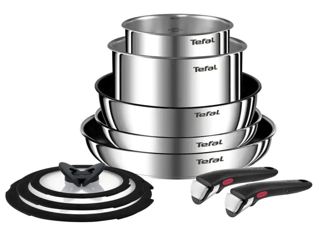 Zestaw patelni TEFAL Ingenio Emotion L897AS74 (10 elementów) nowe