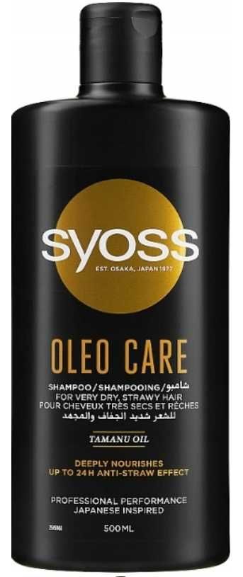 Syoss Oleo Intense szampon do włosów 500ml z olejkiem arganowym