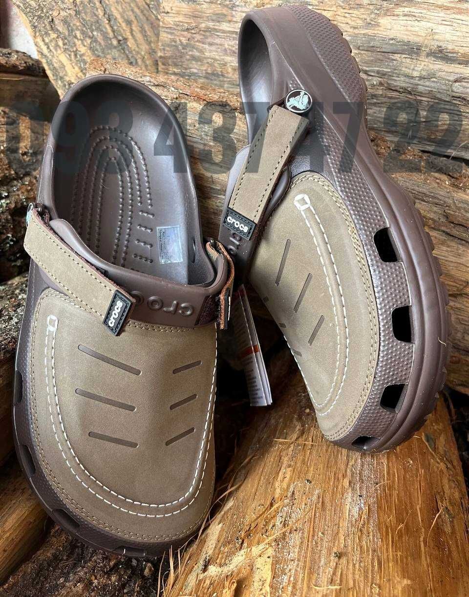 Чоловічі Крокси Сабо Crocs Yukon Vista Leather Clogs Хіт Продажів
