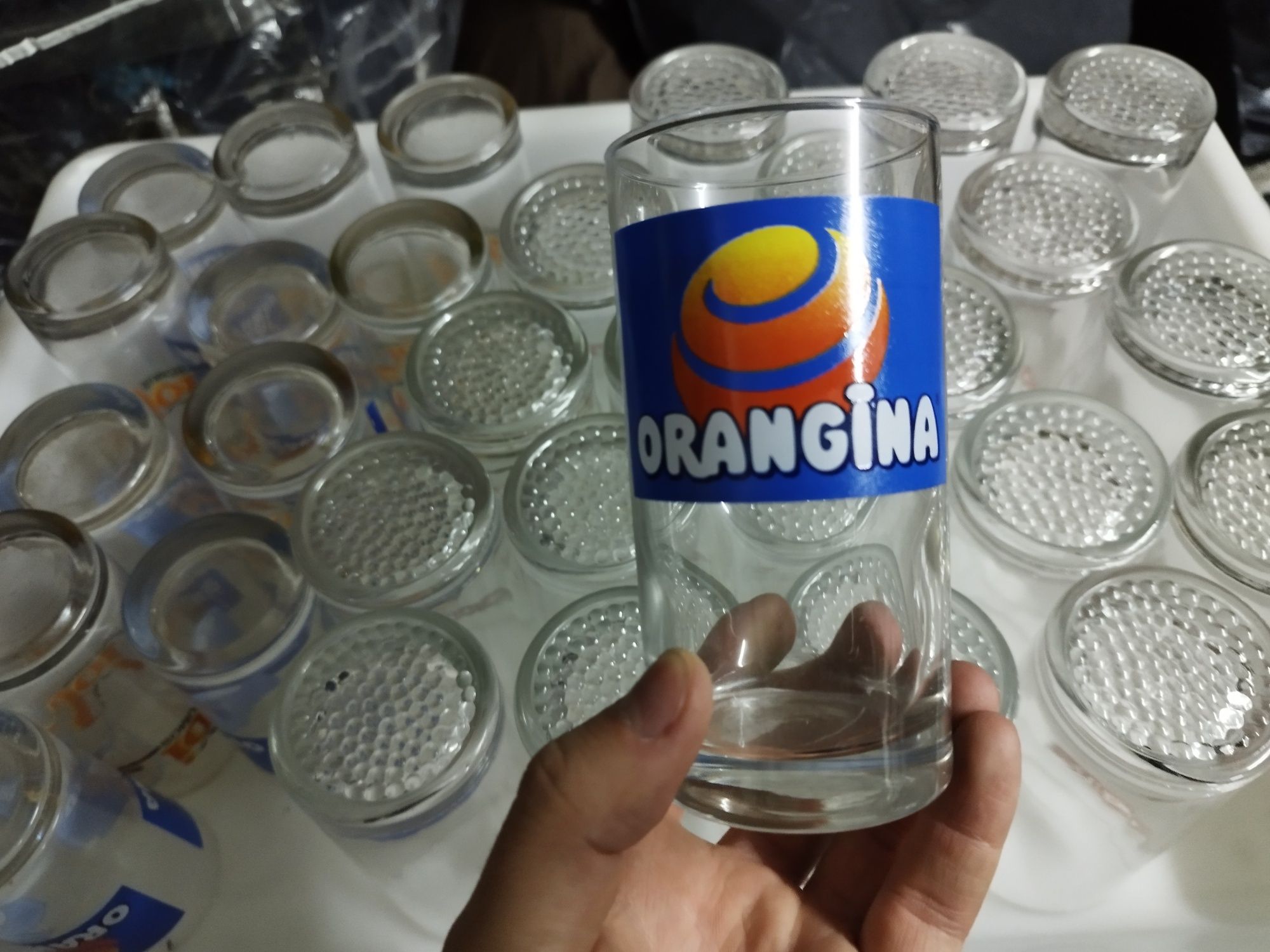 Lote de 12 Copos Variados Orangina e Joi