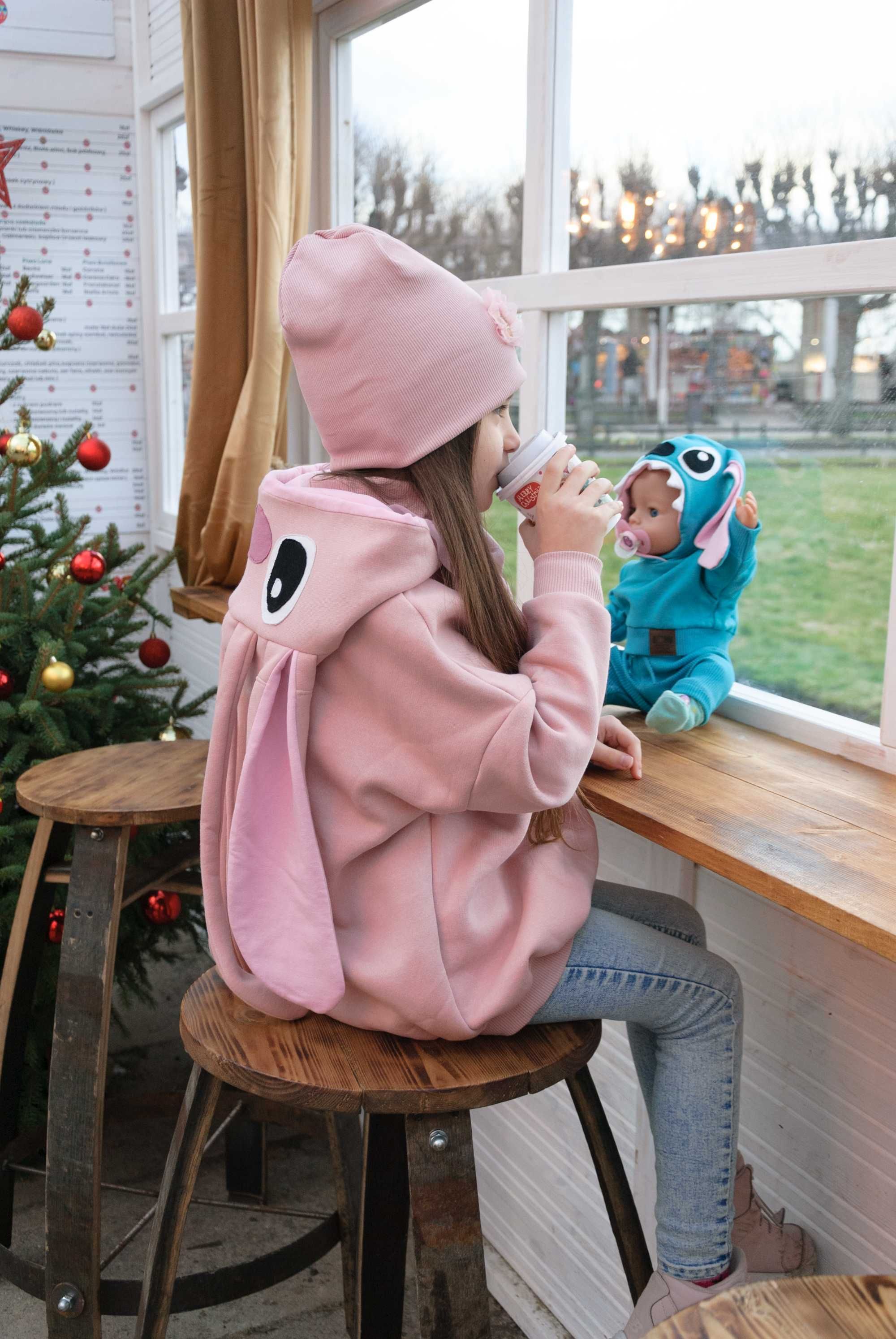 Bluza oversize z uszami na wzór Stich BuhuHandmade