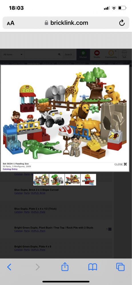 Lego duplo karmienie w zoo kompletny zwierzeta lew zyrafa slon duzy