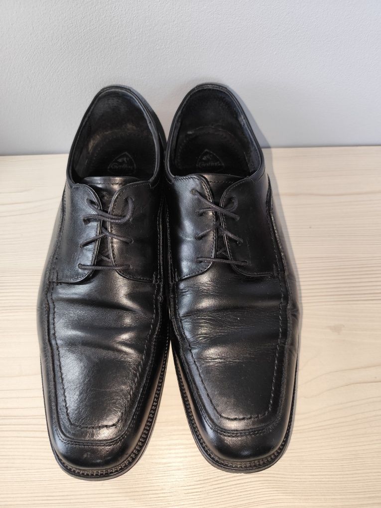 Eleganckie skórzane mokasyny męskie 44
