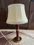 Lampa stojąca z abażurem PRL vintage