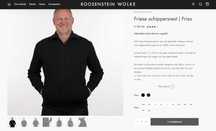 Шерстяной свитер кардиган с высокой шеей Roosenstein Wolke Голландия