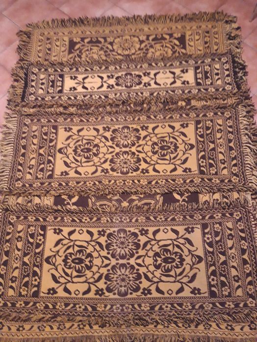 Narzuta kilim kapa rękodzieło ludowe wełniane  [ komplet ]