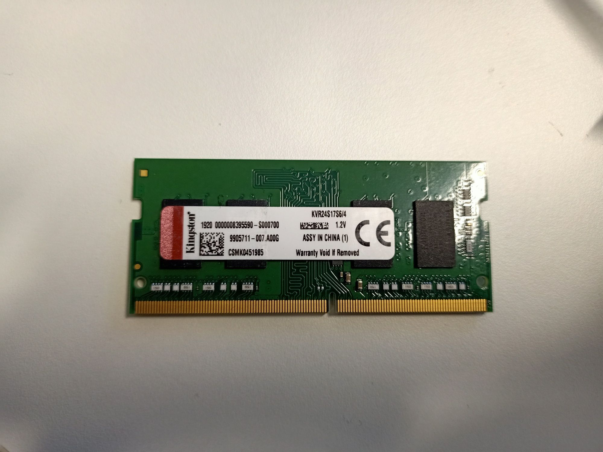RAM 4GB 2400MHz Pc4