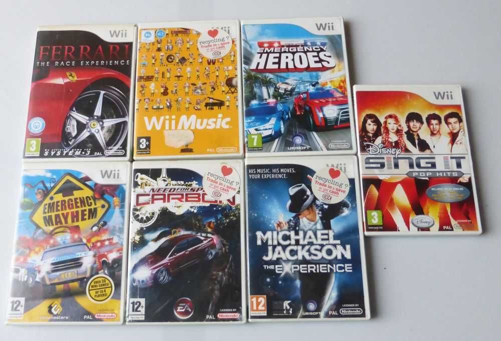 GRY na Wii 7szt Music Need for Speed Carbon Emrgency MayHem