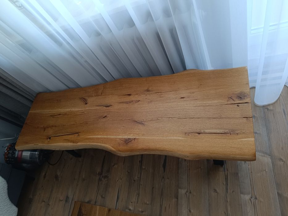 Ławka dębowa lite drewno