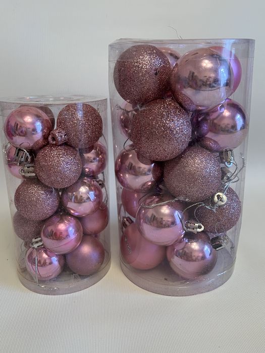 Набір новорічних кульок у колбі (20 шт.), діаметр 5 см