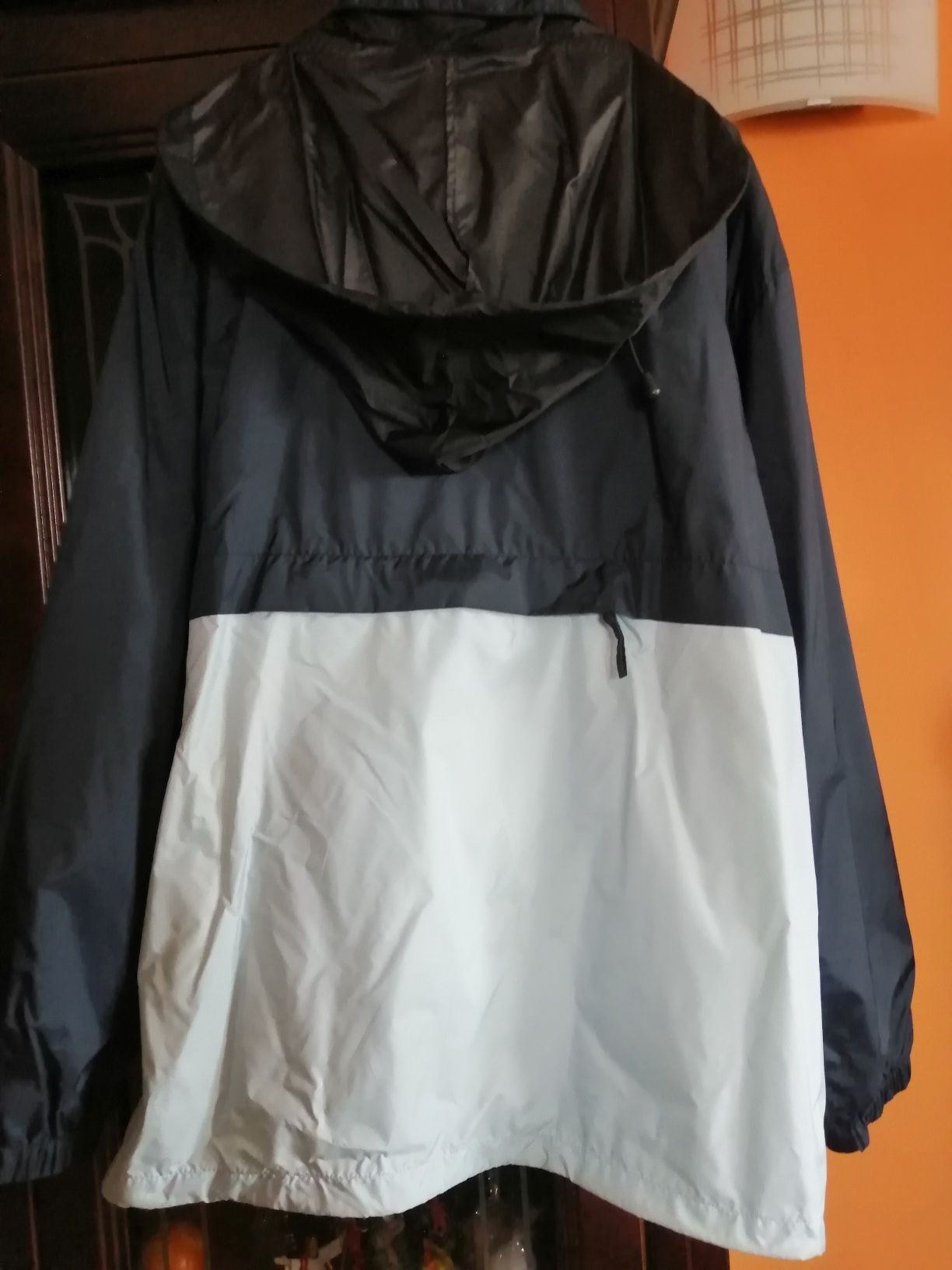 Kurtka męska wiatrówka granatowo-niebieska, 2-3XL